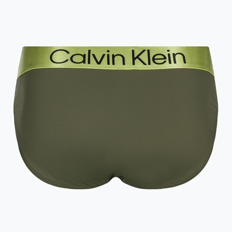 Herren Calvin Klein Brief Badeslip grün 2