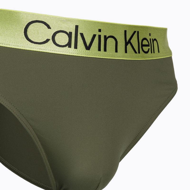 Herren Calvin Klein Brief Badeslip grün 3