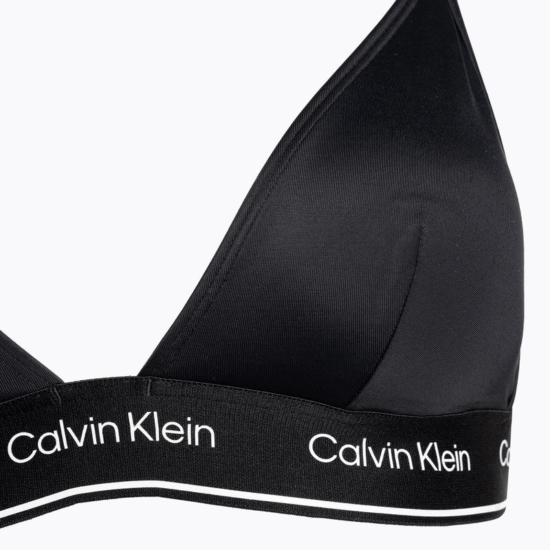 Calvin Klein Triangle-RP-Badeanzug-Oberteil schwarz