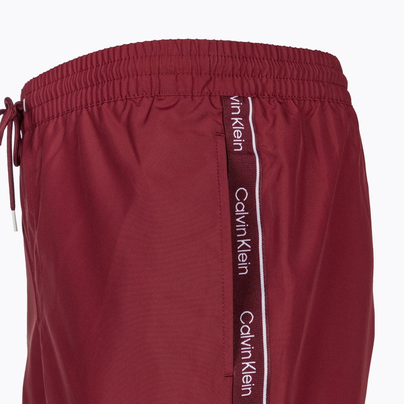 Herren Calvin Klein Medium Drawstring Badeshorts cordovan 3