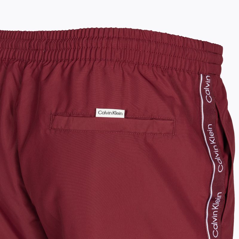 Herren Calvin Klein Medium Drawstring Badeshorts cordovan 4