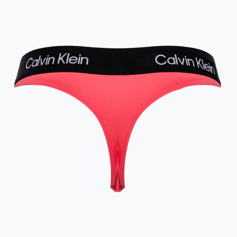 Calvin Klein Tanga Badeanzug unten Calypso Koralle 2