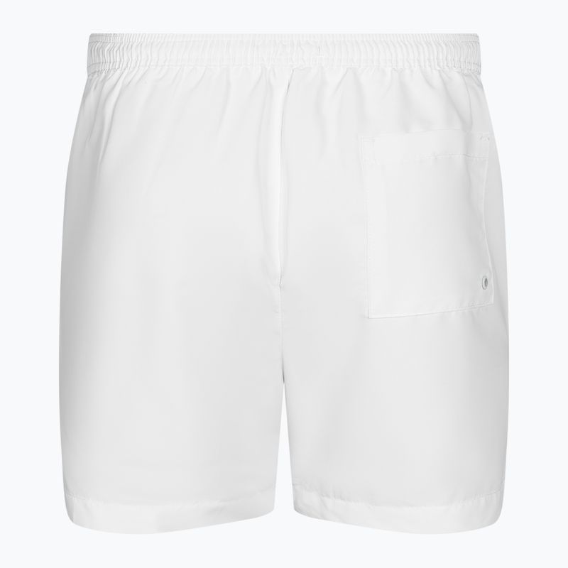 Herren Calvin Klein Medium Drawstring-Grafik klassische weiße Badeshorts 2