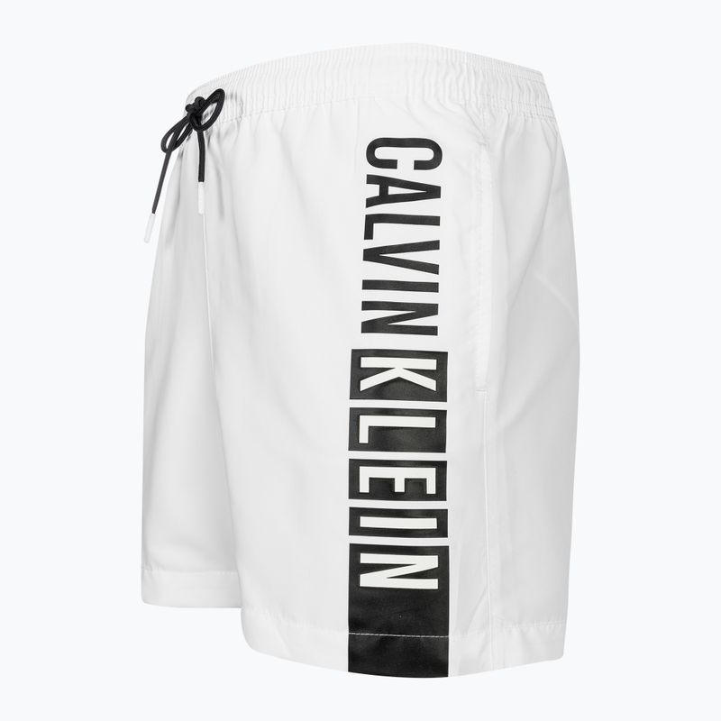 Herren Calvin Klein Medium Drawstring-Grafik klassische weiße Badeshorts
