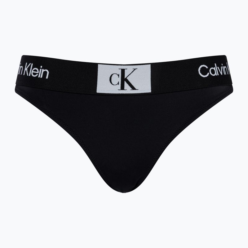 Calvin Klein Tanga-Badeanzug unten schwarz