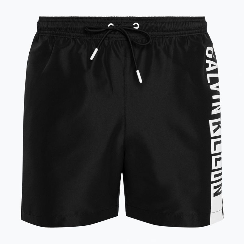 Calvin Klein Medium Herren Badeshorts mit Kordelzug-Grafik schwarz