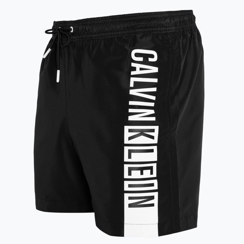 Calvin Klein Medium Herren Badeshorts mit Kordelzug-Grafik schwarz