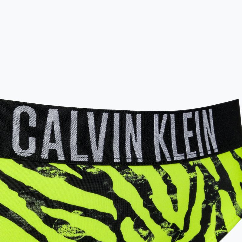 Calvin Klein Bikini Print zebra citrust burst swimsuit bottom