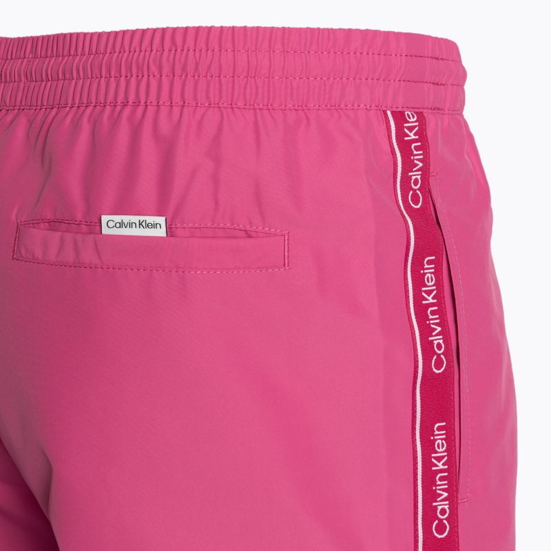 Herren Calvin Klein Medium Drawstring fuchsia fedora swim shorts 3