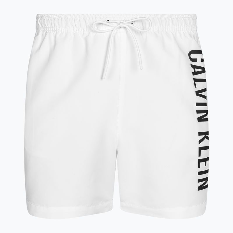 Herren Calvin Klein Medium Drawstring klassische weiße Badeshorts