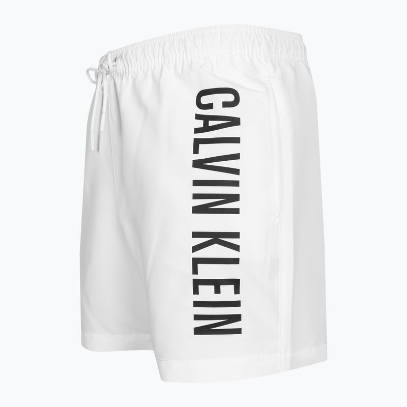 Herren Calvin Klein Medium Drawstring klassische weiße Badeshorts 3