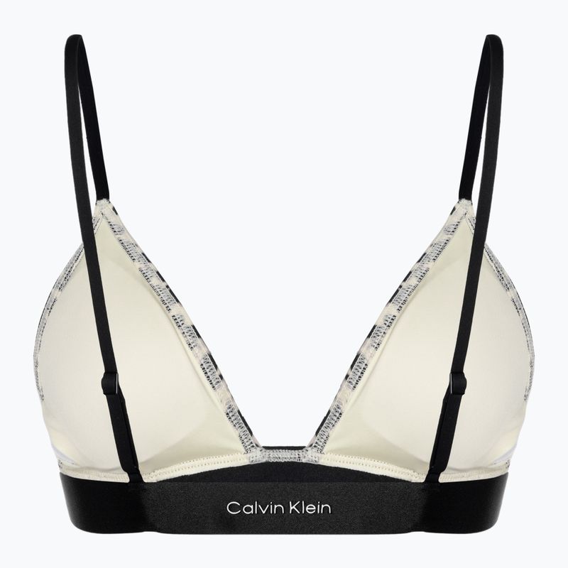Calvin Klein Triangle-RP Print unscharfes Tier-Badeanzug-Top 2