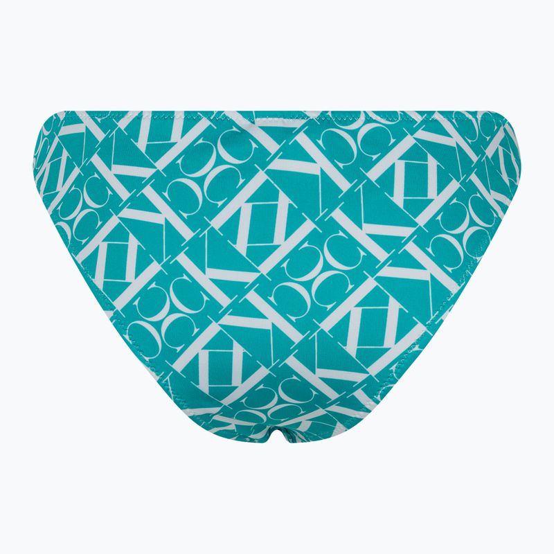 Calvin Klein Freches Bikini-Unterteil Druck Monogramm blau 2