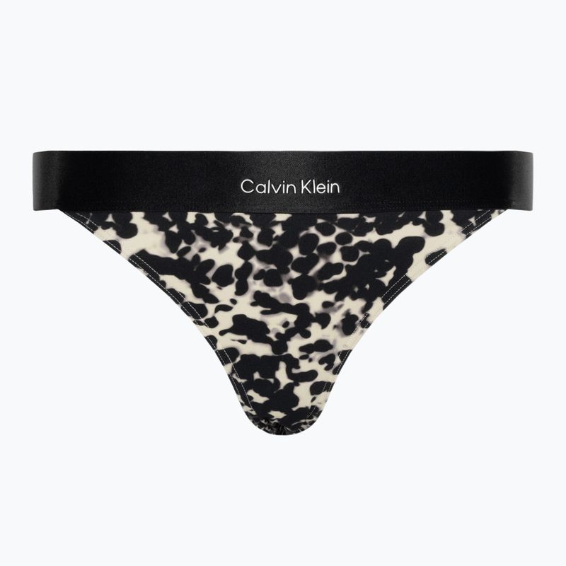 Calvin Klein Cheeky Bikini Print unscharfes Tier Badeanzug unten