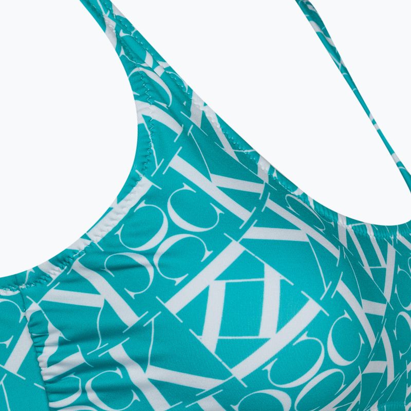 Calvin Klein Bralette-RP Druck Monogramm blau Badeanzug Top