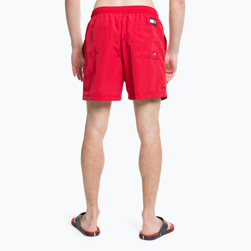 Herren Tommy Hilfiger Sf Medium Drawstring Badeshorts rot