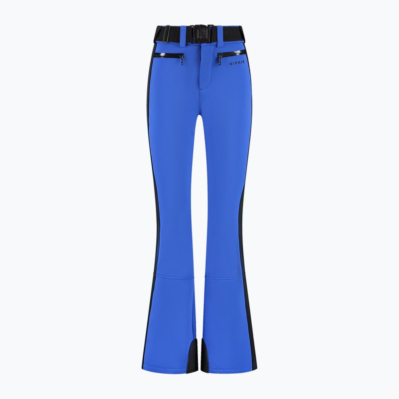 Nikkie Grace Damen Kontrast Skihose schillernd blau 3