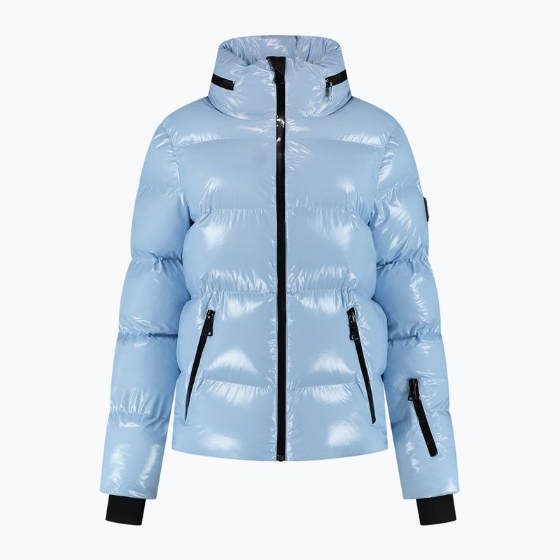 Damen Nikkie Gstaad Laquer Skijacke pulverblau 2