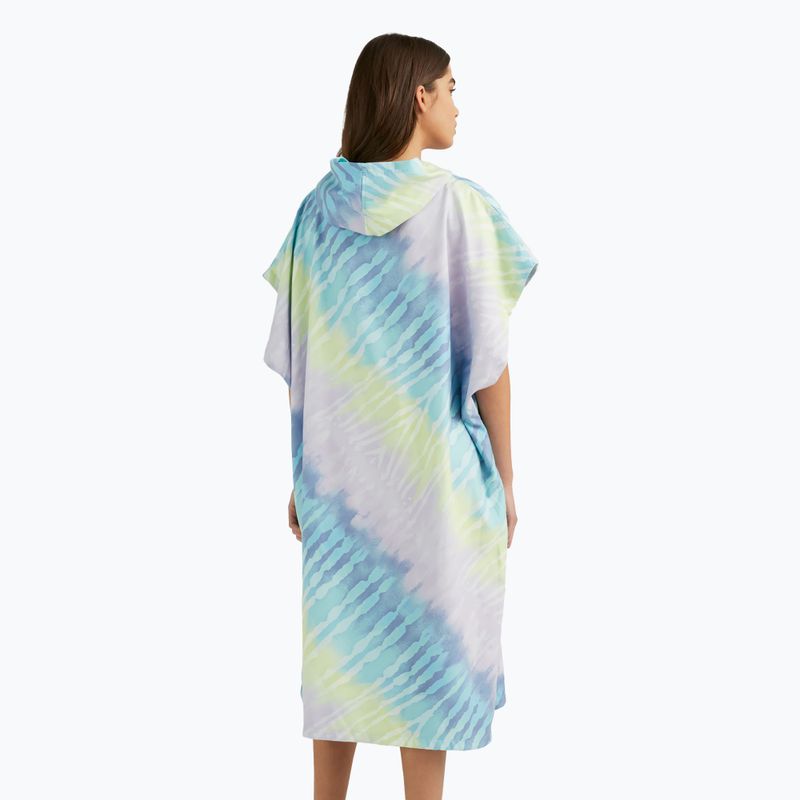 O'Neill Quick Dry Jack's blauer Poncho für Frauen in Batik-Optik 4