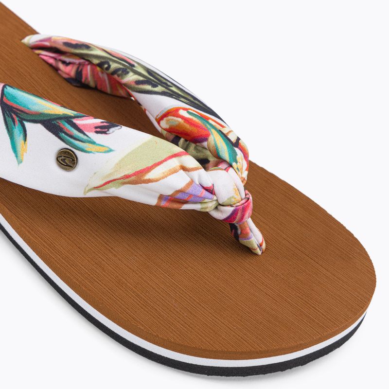 Women's O'Neill Ditsy Sun Bloom weiß tropische Blume Flip Flops 7