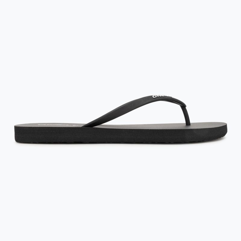 Women's O'Neill Profile Small Logo Flip Flops schwarz aus 2