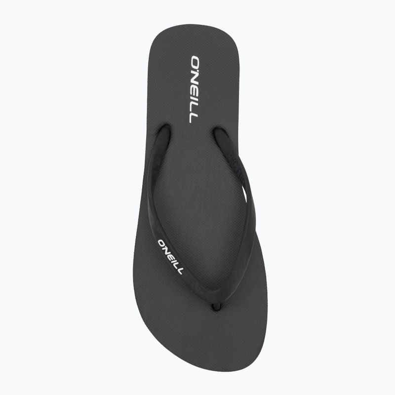 Women's O'Neill Profile Small Logo Flip Flops schwarz aus 5