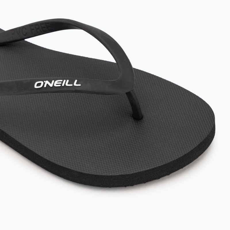 Women's O'Neill Profile Small Logo Flip Flops schwarz aus 7