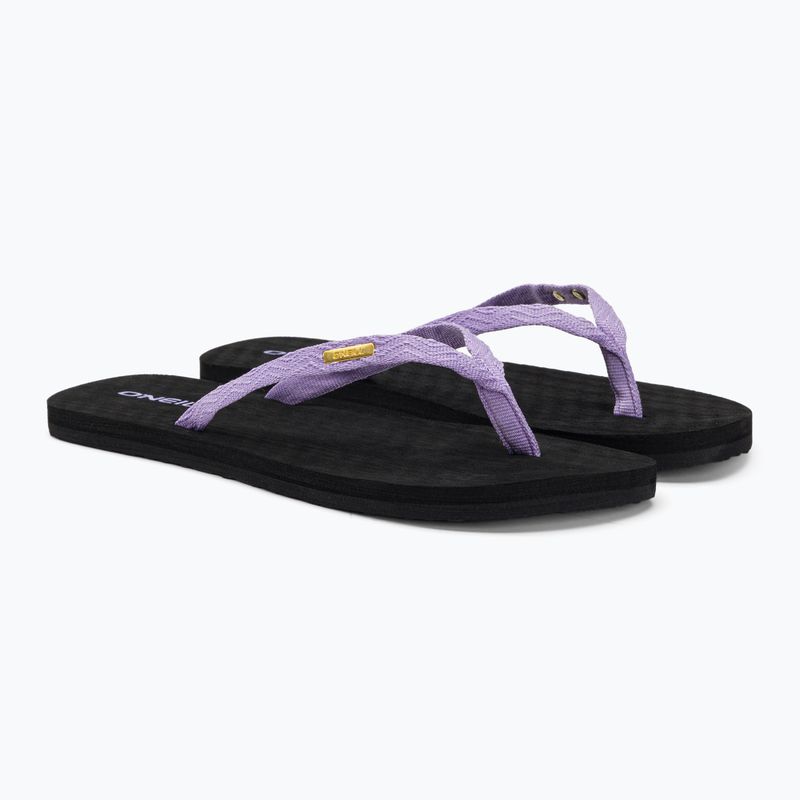 Damen O'Neill Ditsy Jacquard Bloom Flip Flops lila Rose 4