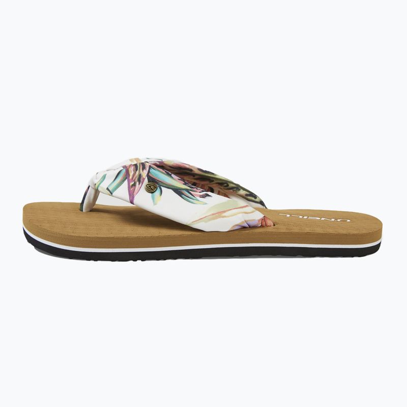 Women's O'Neill Ditsy Sun Bloom weiß tropische Blume Flip Flops 10