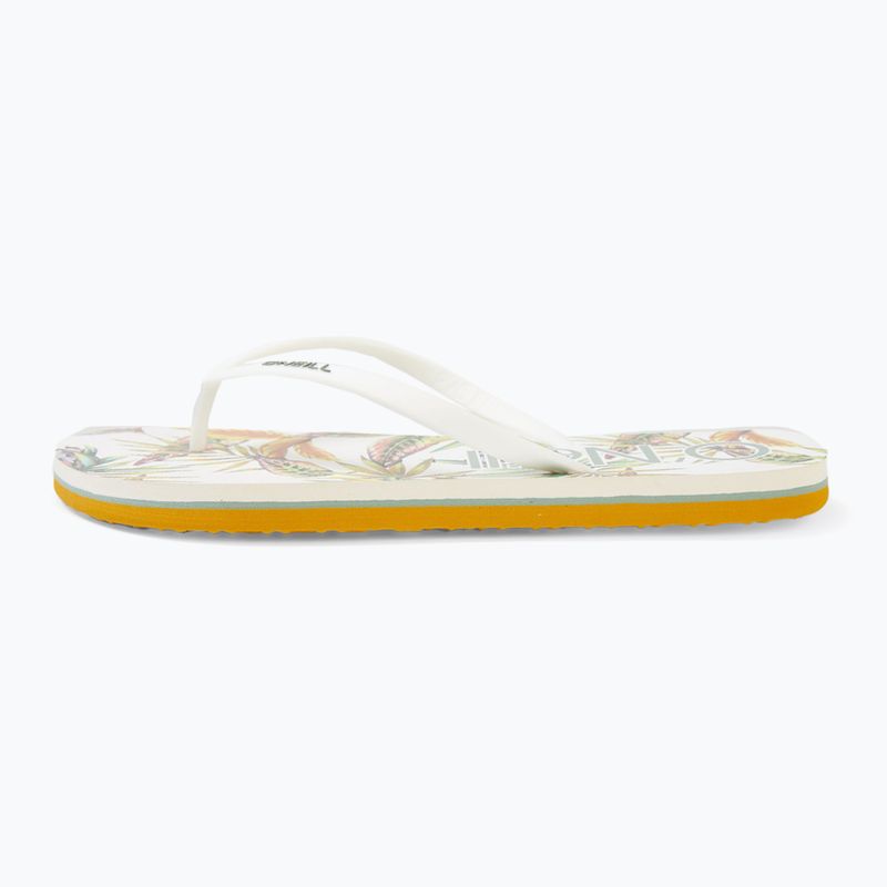 Damen O'Neill Profile Graphic weiß tropische Blume Flip Flops