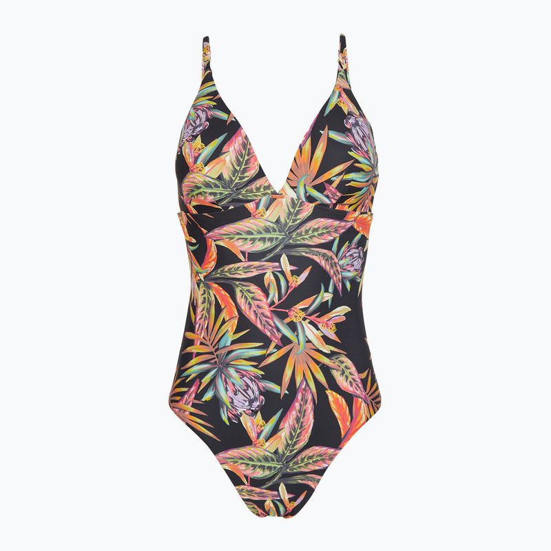 Einteiliger Badeanzug O'Neill Sunset schwarz tropische Blume