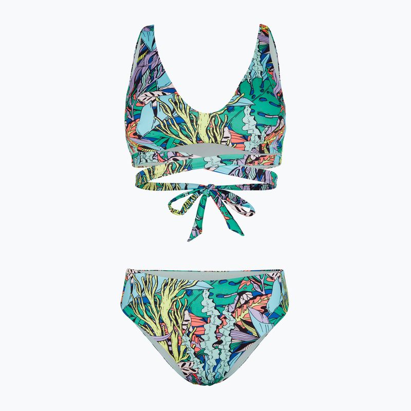 Zweiteiliger Damen-Badeanzug O'Neill Sofie Love Bikini blau comic seaweed