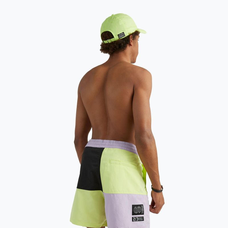 Men's O'Neill Wilder Colorblock 16'' sonnigen Kalk Farbe Block schwimmen Shorts