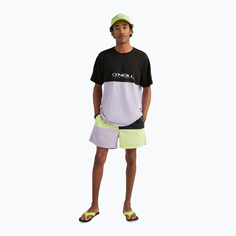 Men's O'Neill Wilder Colorblock 16'' sonnigen Kalk Farbe Block schwimmen Shorts