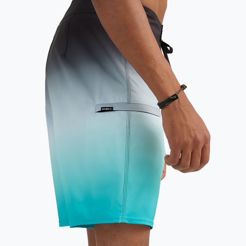 Herren O'Neill Heat Fade Badeshorts 19'' schwarz aus 4