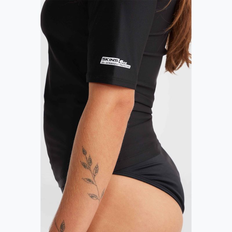 Women's swim shirt O'Neill Essentials Bidart Skin schwarz out 3