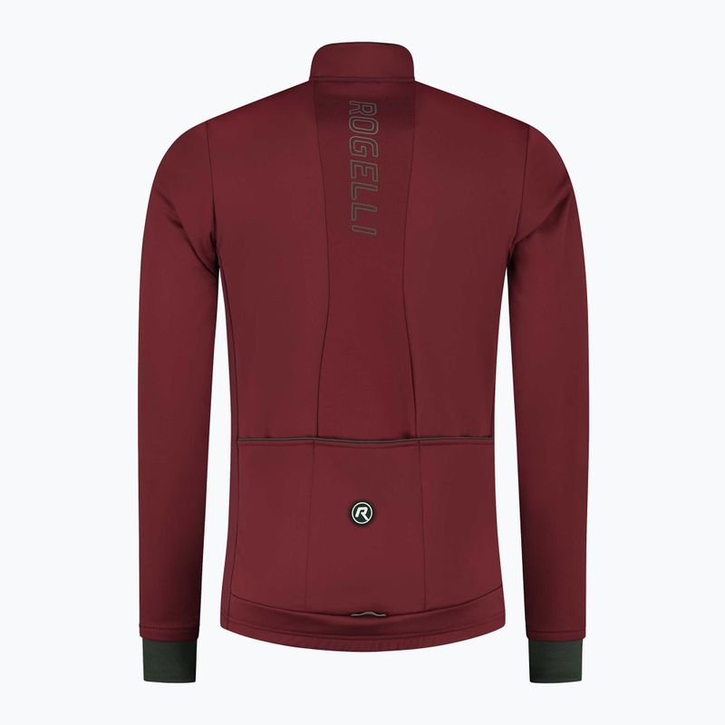 Herren Fahrradjacke Rogelli Essential Winter burgundy 4