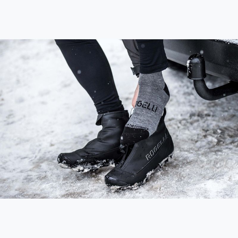 Fahrrad Socken Rogelli Wool Wintersocks 2 Paar black/grey 4