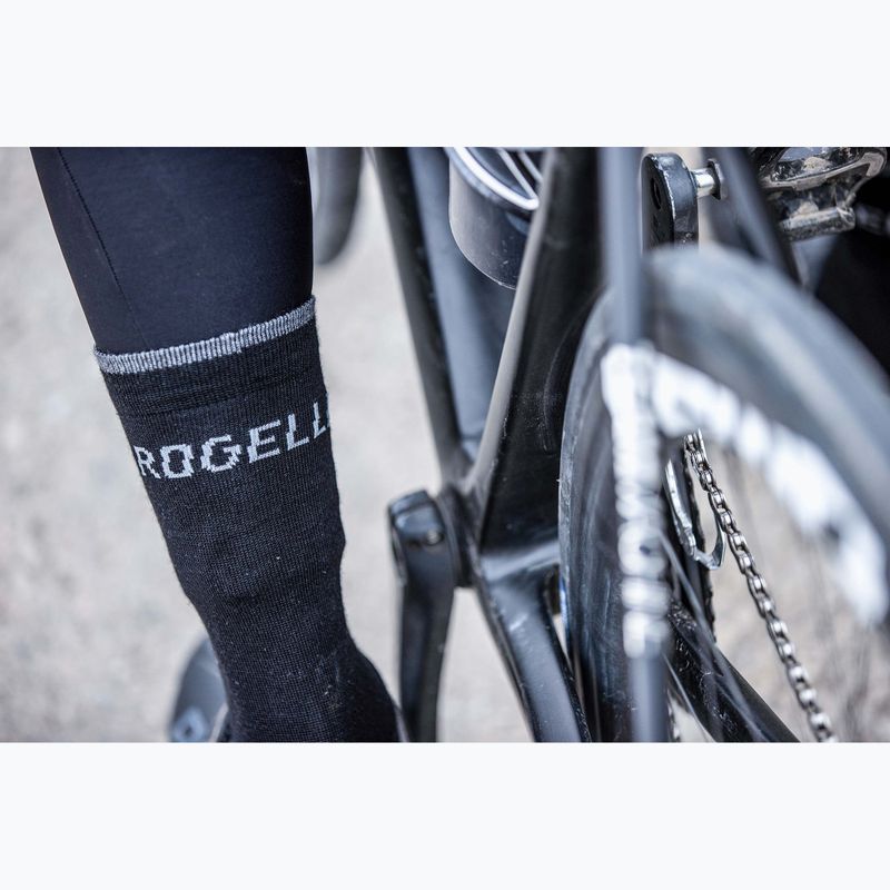 Fahrrad Socken Rogelli Wool Wintersocks 2 Paar black/grey 6