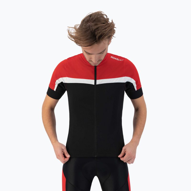 Fahrradtrikot Herren Rogelli Course black/red/white