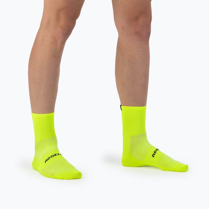 Fahrrad Socken Rogelli Essential 2 pary fluor 2