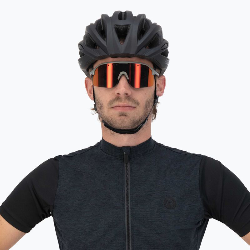 Rogelli Ventro Polarized grau/bordeaux/rot revo Sonnenbrille 3