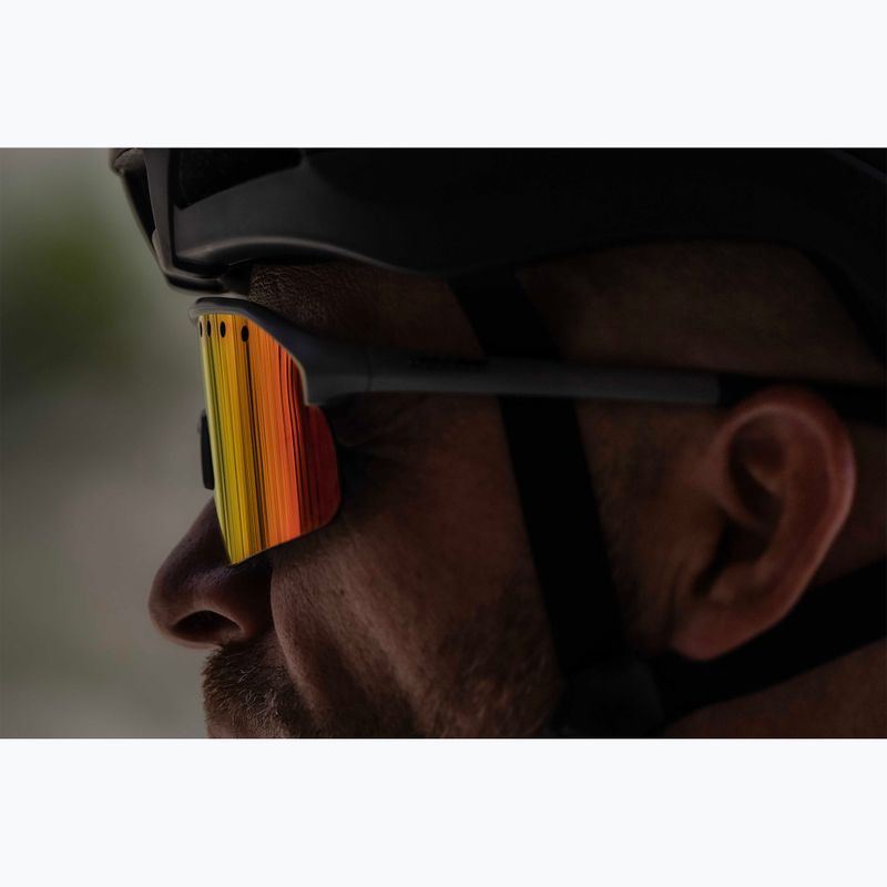 Rogelli Ventro Polarized grau/bordeaux/rot revo Sonnenbrille 8