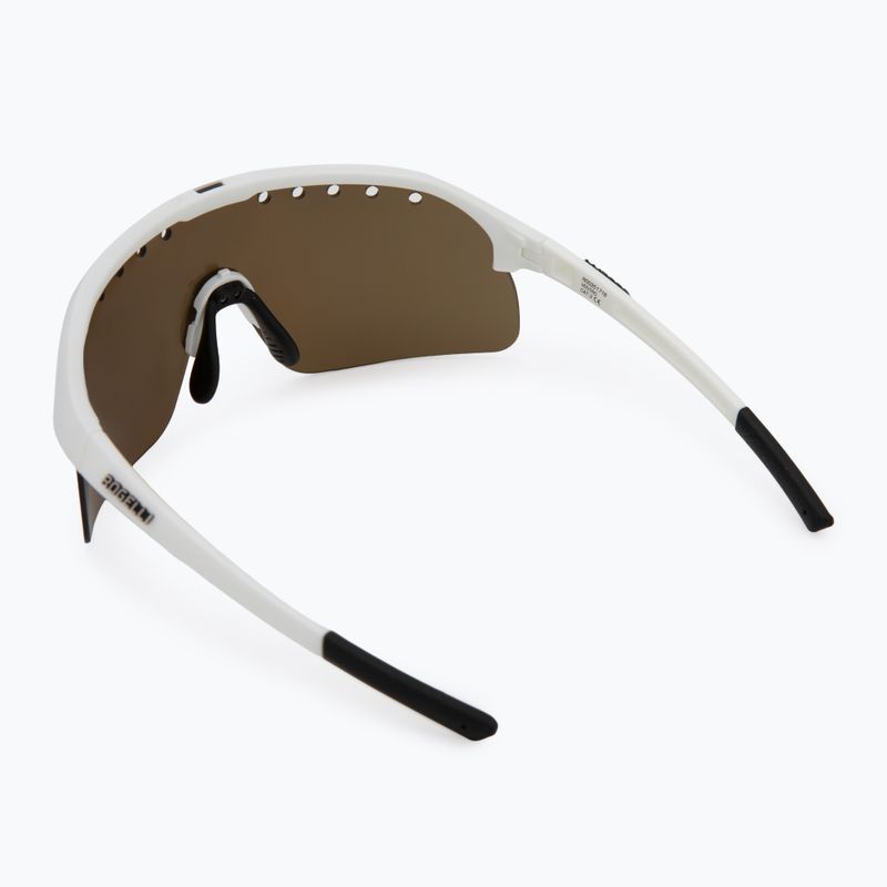 Rogelli Ventro Polarisierte Sonnenbrille weiß/taupe/braun platin revo 3