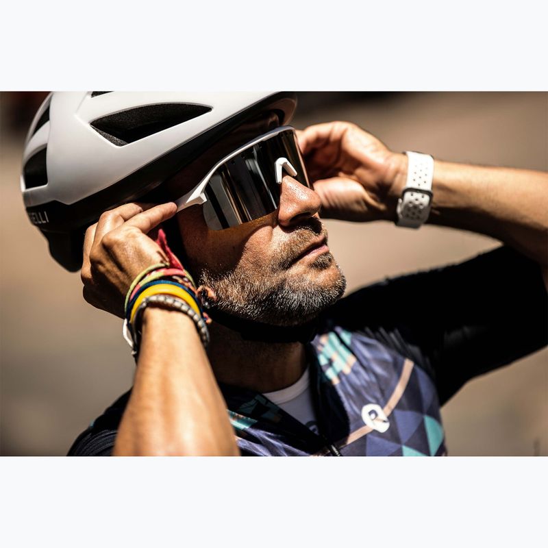 Rogelli Ventro Polarisierte Sonnenbrille weiß/taupe/braun platin revo 4