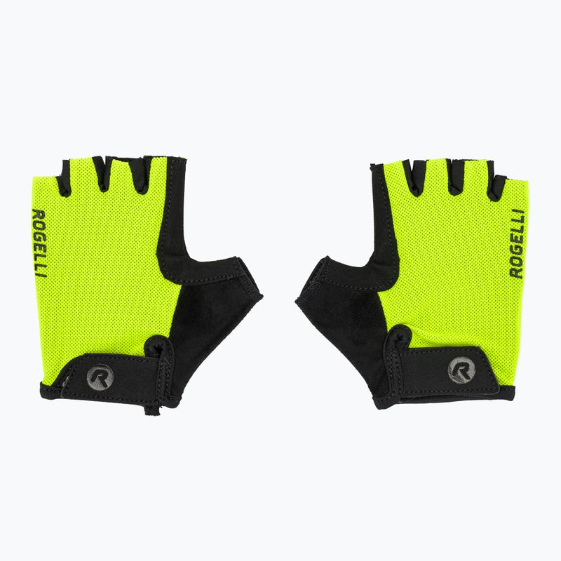 Rogelli Core Jr Kinder Radhandschuhe fluorgelb 2