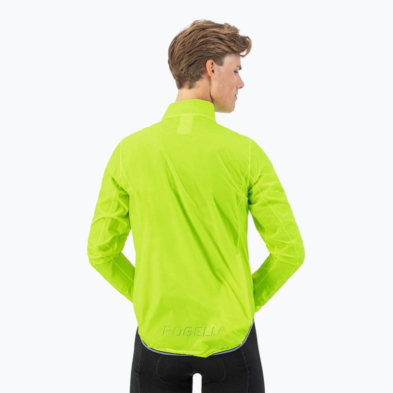 Herren Fahrradjacke Rogelli Essential Rain fluorescent yellow 2