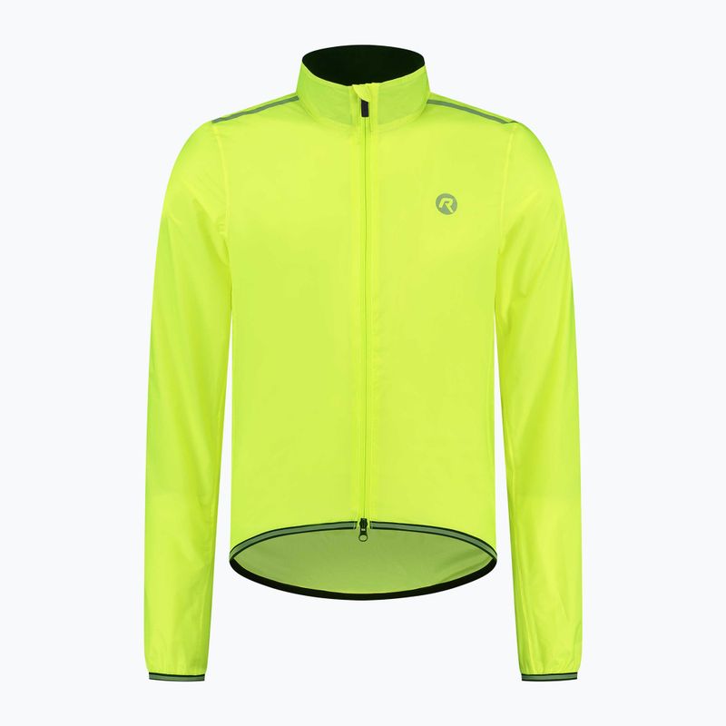 Herren Fahrradjacke Rogelli Essential Rain fluorescent yellow 3