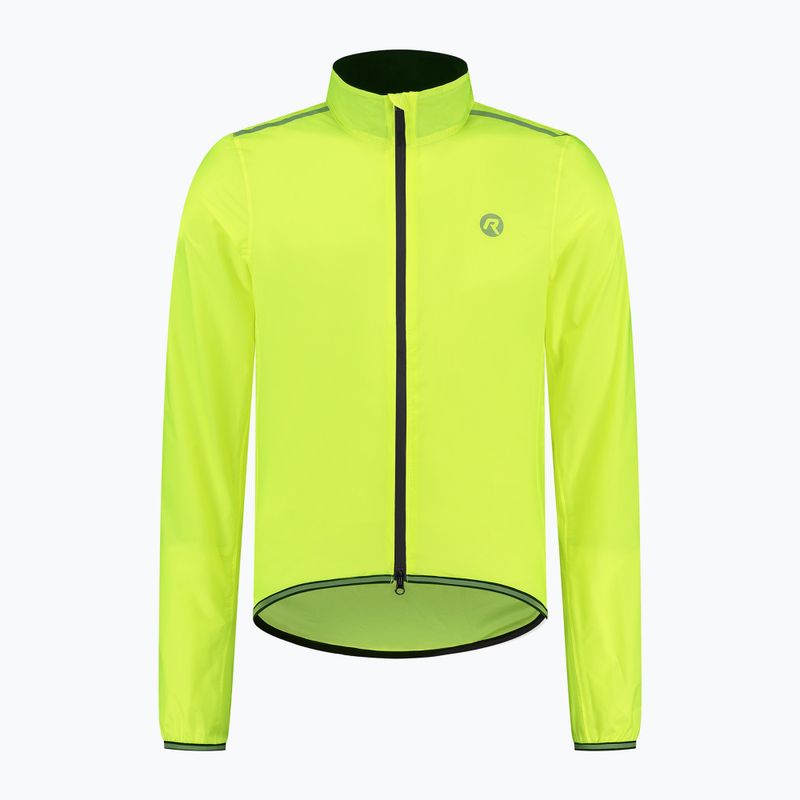 Herren Fahrradjacke Rogelli Essential Rain fluorescent yellow 4