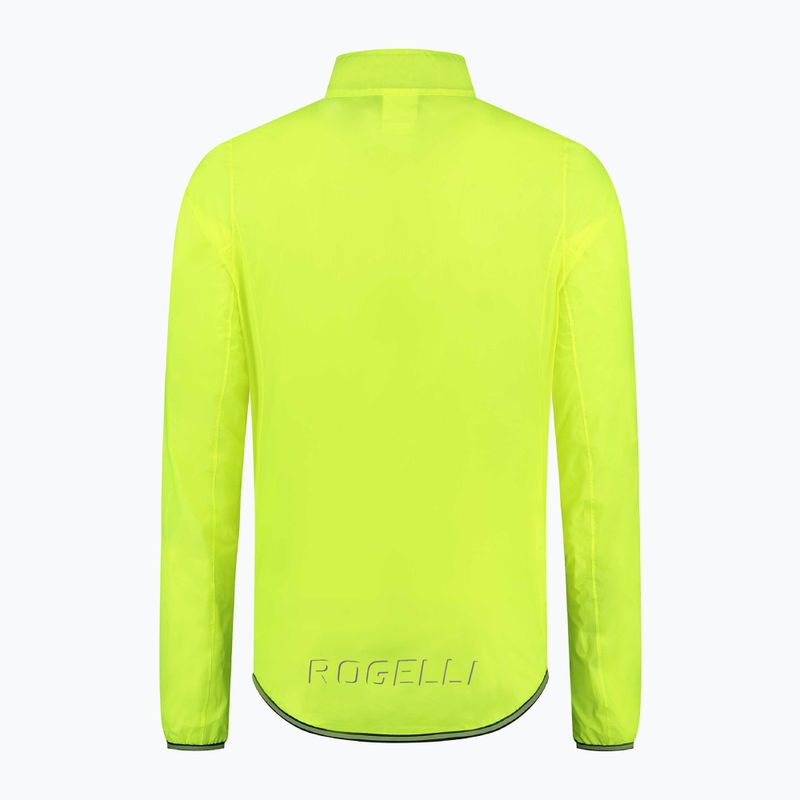 Herren Fahrradjacke Rogelli Essential Rain fluorescent yellow 5